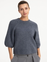 Yaya Trui met mouwen met textuur 839242 Seal grey mel