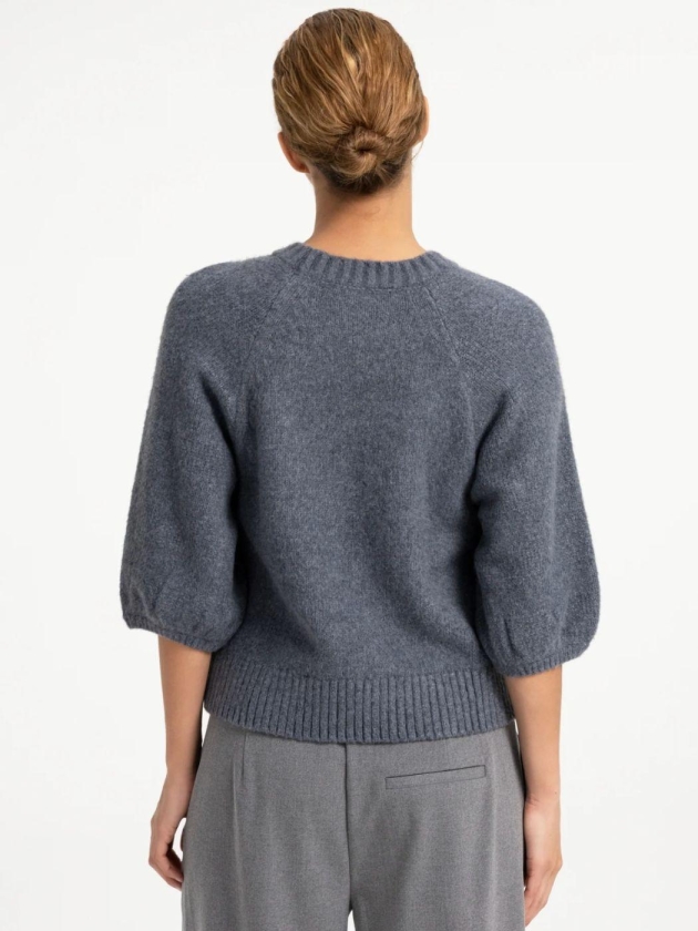 Yaya Trui met mouwen met textuur 839242 Seal grey mel