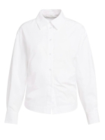 Yaya Blouse met tailleaccent en plo 00000 Pure white