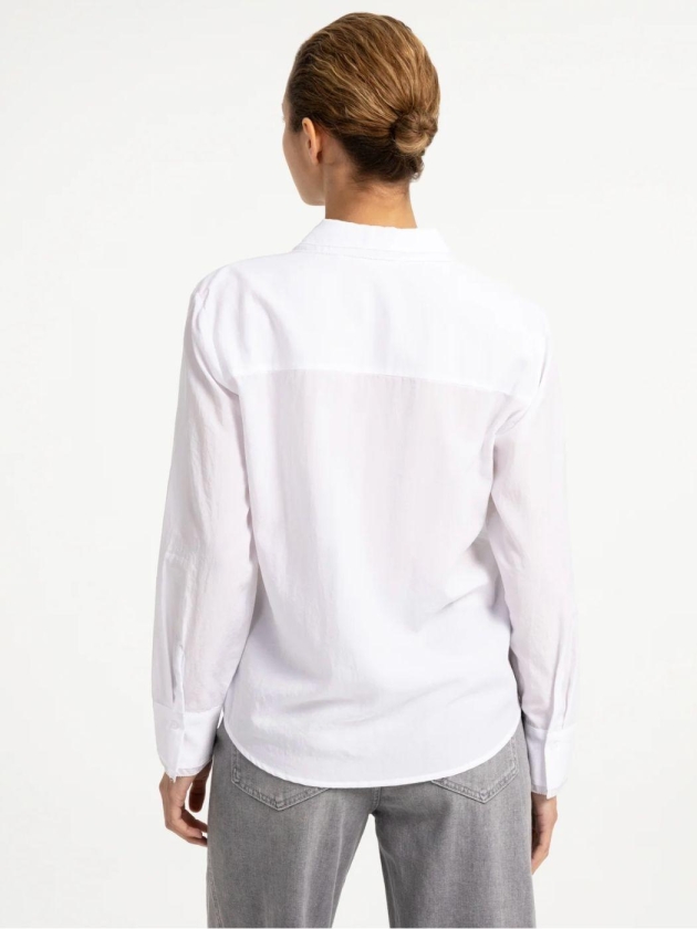 Yaya Blouse met kraagdetails 00000 Pure white