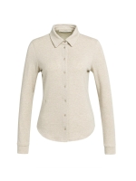 Yaya Jersey melange blouse 611032 Pure cashmere grey mel