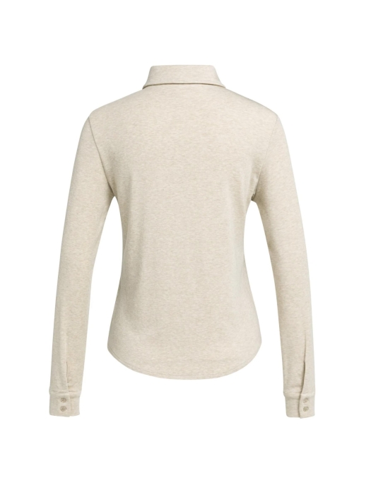 Yaya Jersey melange blouse 611032 Pure cashmere grey mel