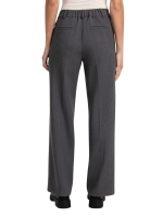Yaya Geweven broek met rechte pijpe 99087 Anthracite mel