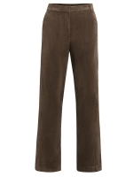 Yaya Su?de broek met wijde pijpen 90814 Slate black brown