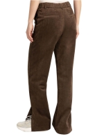 Yaya Su?de broek met wijde pijpen 90814 Slate black brown