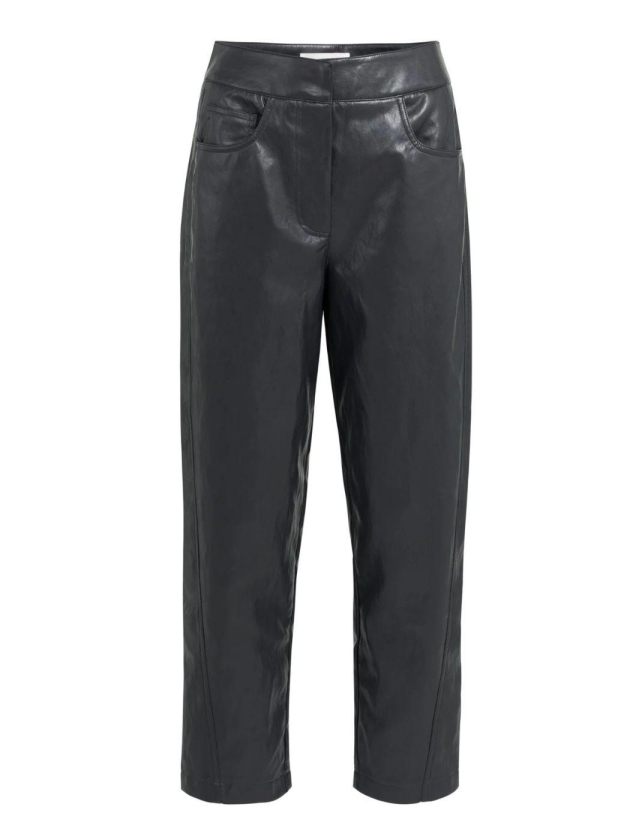 Yaya Kunstleren broek met wortelmod 93913 Hole black