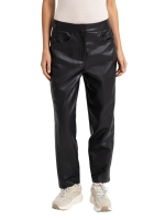 Yaya Kunstleren broek met wortelmod 93913 Hole black