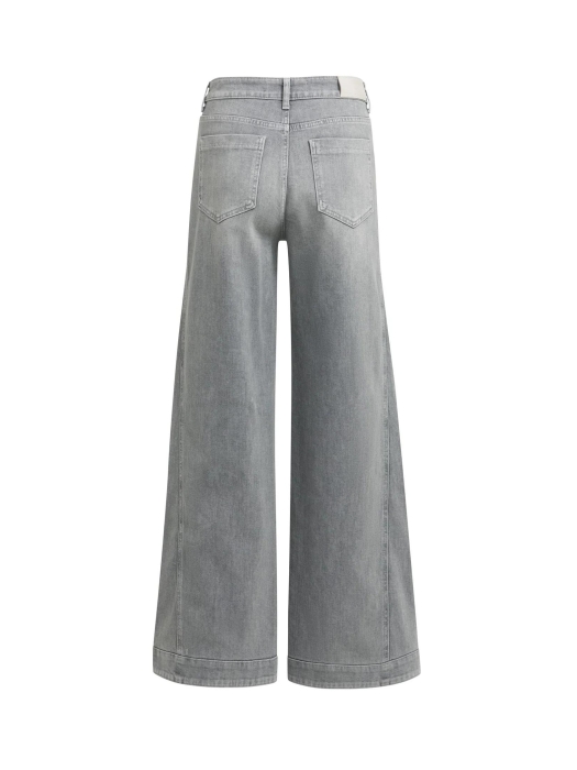 Yaya Denim jeans w. seam - L34 99027 Mid grey denim