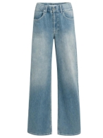 Yaya Extra long loose denim - L34 99025 Mid blue denim