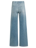 Yaya Extra long loose denim - L34 99025 Mid blue denim
