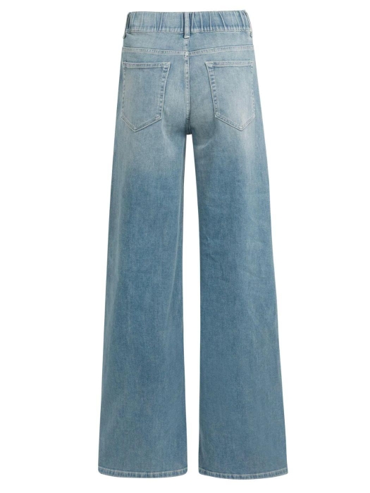 Yaya Extra long loose denim - L34 99025 Mid blue denim