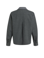 Yaya Geweven, losvallende blazer me 99087 Anthracite mel