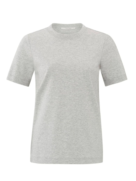 Yaya Basic T-shirt met korte mouwen 99085 Medium grey mel