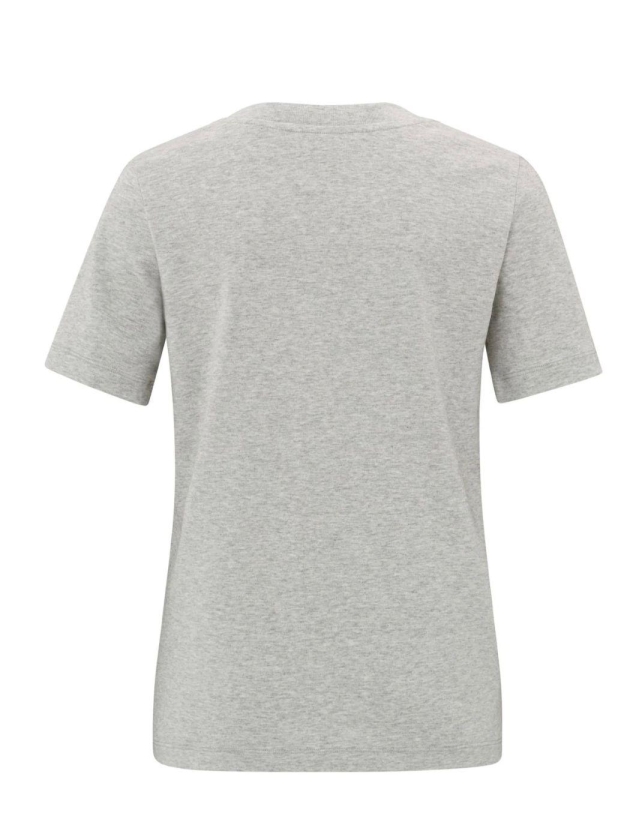Yaya Basic T-shirt met korte mouwen 99085 Medium grey mel