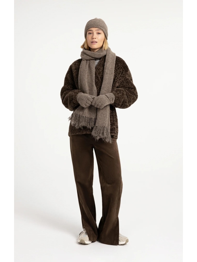 Yaya Kimono-wikkeljas van imitatieb 90814 Slate black brown