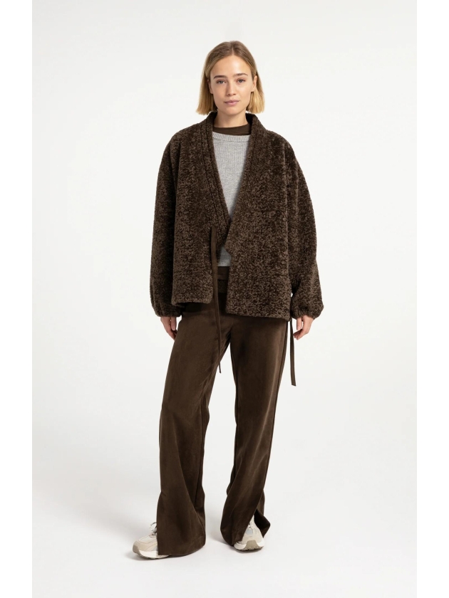 Yaya Kimono-wikkeljas van imitatieb 90814 Slate black brown