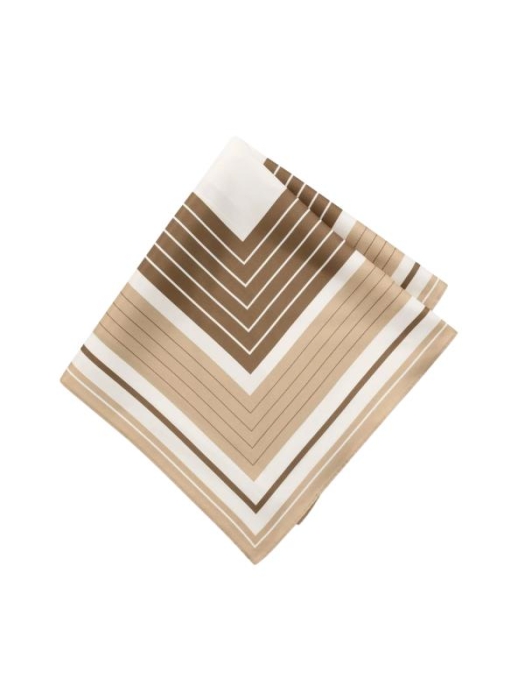 Yaya Bedrukte satijnen keperstof sj 613151 Cornstalk brown dessin
