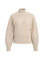 Yaya Gebreide trui vleermuismouw 990902 Light beige mel