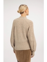 Yaya Gebreide trui vleermuismouw 990902 Light beige mel