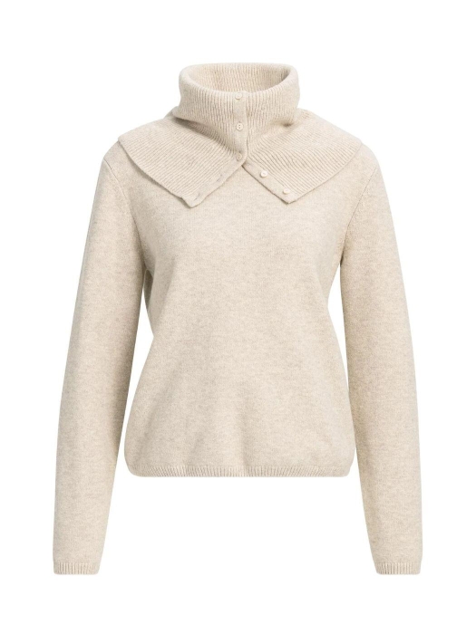 Yaya Cr?pe wikkelblouse 990902 Light beige mel