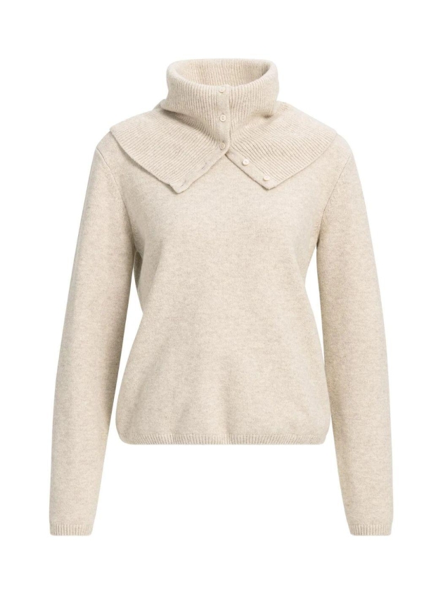 Yaya Cr?pe wikkelblouse 990902 Light beige mel