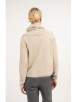 Yaya Cr?pe wikkelblouse 990902 Light beige mel