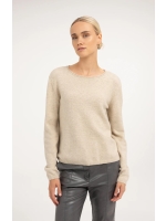 Yaya Cr?pe wikkelblouse 990902 Light beige mel