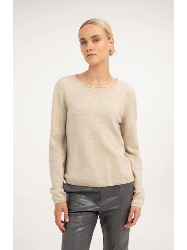 Yaya Cr?pe wikkelblouse 990902 Light beige mel