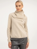 Yaya Cr?pe wikkelblouse 990902 Light beige mel