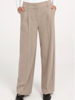 Yaya geweven pantalon 990972 Beige mel