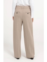 Yaya geweven pantalon 990972 Beige mel
