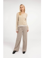 Yaya geweven pantalon 990972 Beige mel