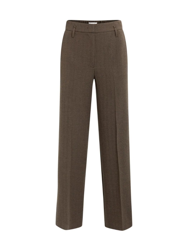 Yaya geweven pantalon 911191 Cocoa brown dessin