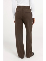 Yaya geweven pantalon 911191 Cocoa brown dessin