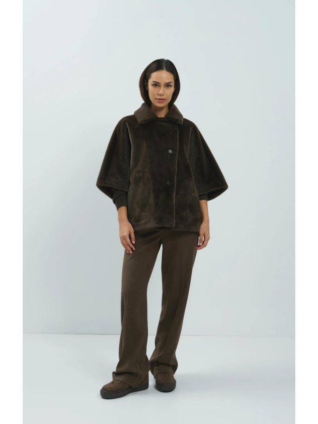 Yaya geweven pantalon 911191 Cocoa brown dessin