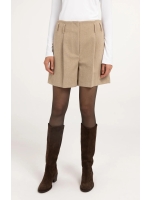 Yaya Bermuda van gemeleerde visgraat 990972 Beige mel