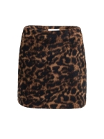 Yaya Minirok met luipaarddessin 911191 Cocoa brown dessin