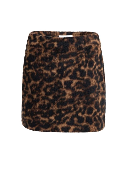 Yaya Minirok met luipaarddessin 911191 Cocoa brown dessin