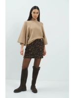 Yaya Minirok met luipaarddessin 911191 Cocoa brown dessin