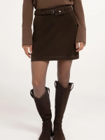 Yaya Minirok van suedine 90840 Delicioso brown
