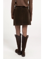 Yaya Minirok van suedine 90840 Delicioso brown