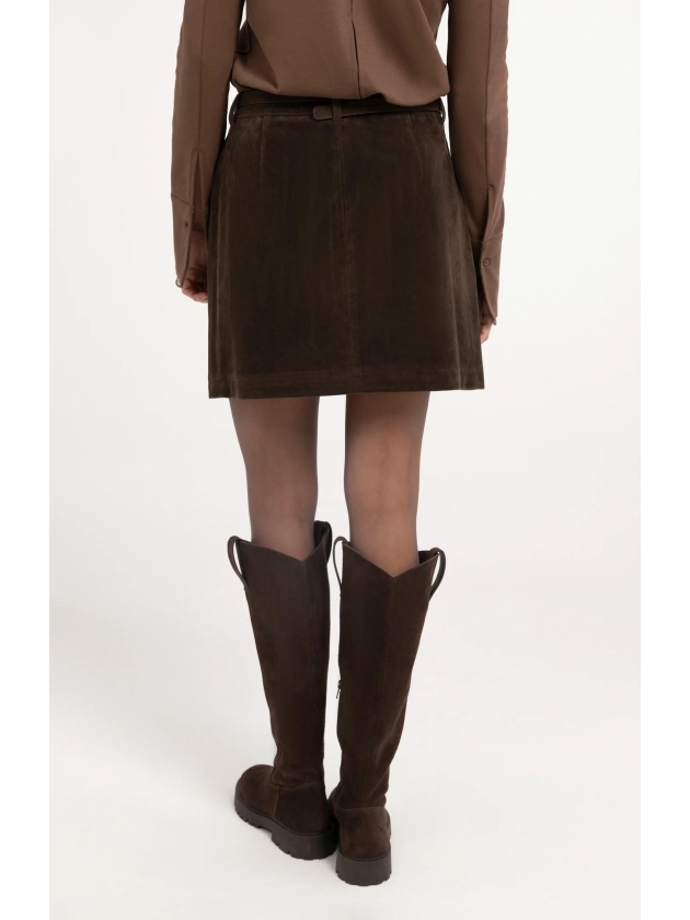 Yaya Minirok van suedine 90840 Delicioso brown