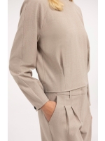 Yaya Top met lange mouwen en 990972 Beige mel