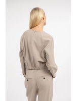 Yaya Top met lange mouwen en 990972 Beige mel