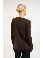 Yaya Top met lange mouwen en 90840 Delicioso brown