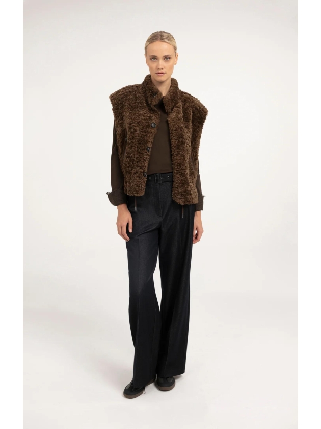 Yaya Top met lange mouwen en 90840 Delicioso brown
