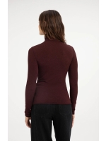 Yaya Jersey coltop 913172 Bitter chocolate red mel