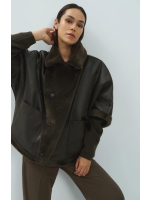 Yaya Oversized jas imitatiebont 90840 Delicioso brown