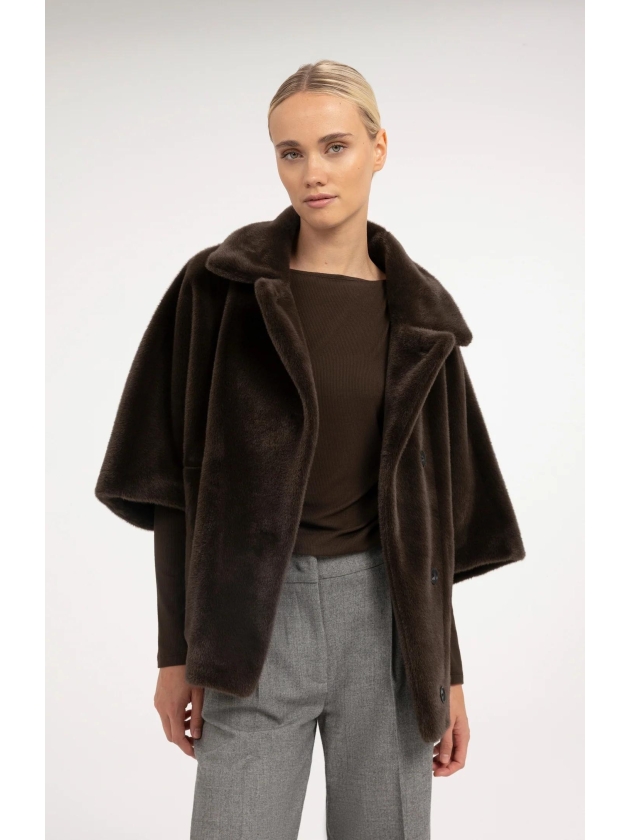 Yaya Oversized jas imitatiebont 90840 Delicioso brown
