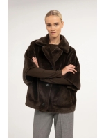 Yaya Oversized jas imitatiebont 90840 Delicioso brown